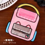 پاکت زیپکیپ فانتزی طرح کیف مدرسه (مدل کارتونی) – بستهبندی هدیه و نظمدهنده - Image 8