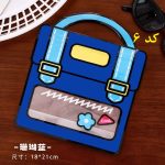 پاکت زیپکیپ فانتزی طرح کیف مدرسه (مدل کارتونی) – بستهبندی هدیه و نظمدهنده - Image 2