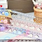 خطکش تاشو شابلوندار فانتزی 30 سانتیمتری | خطکش چندکاره طرح کارتونی با اشکال هندسی - Image 3